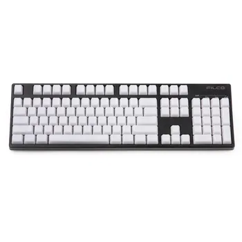 

blank Fog white color pbt keycaps oem profile 108keys for usb wried mechanical keyboard keycaps
