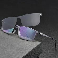 Оправа для очков с 1 клипсой на солнцезащитных очках для женщин и мужчин, набор поляризованных зеркальных очков для близорукости, оптические линзы для чтения NX