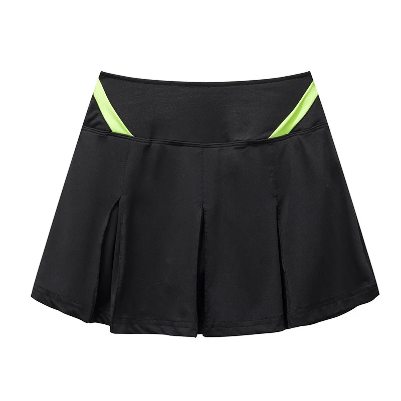 

Women Sport Tennis Skirt Quick Dry Loose Female Pleated Skirts Summer Badminton Skort with Safety Shorts