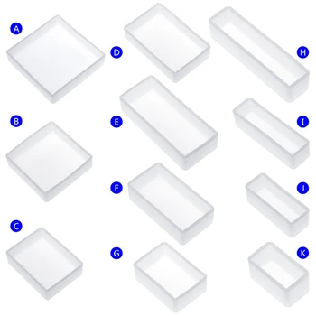 

Silicone Mold DIY Square Rectangle Exopy Resin Mirror Crafts Jewelry Decoration