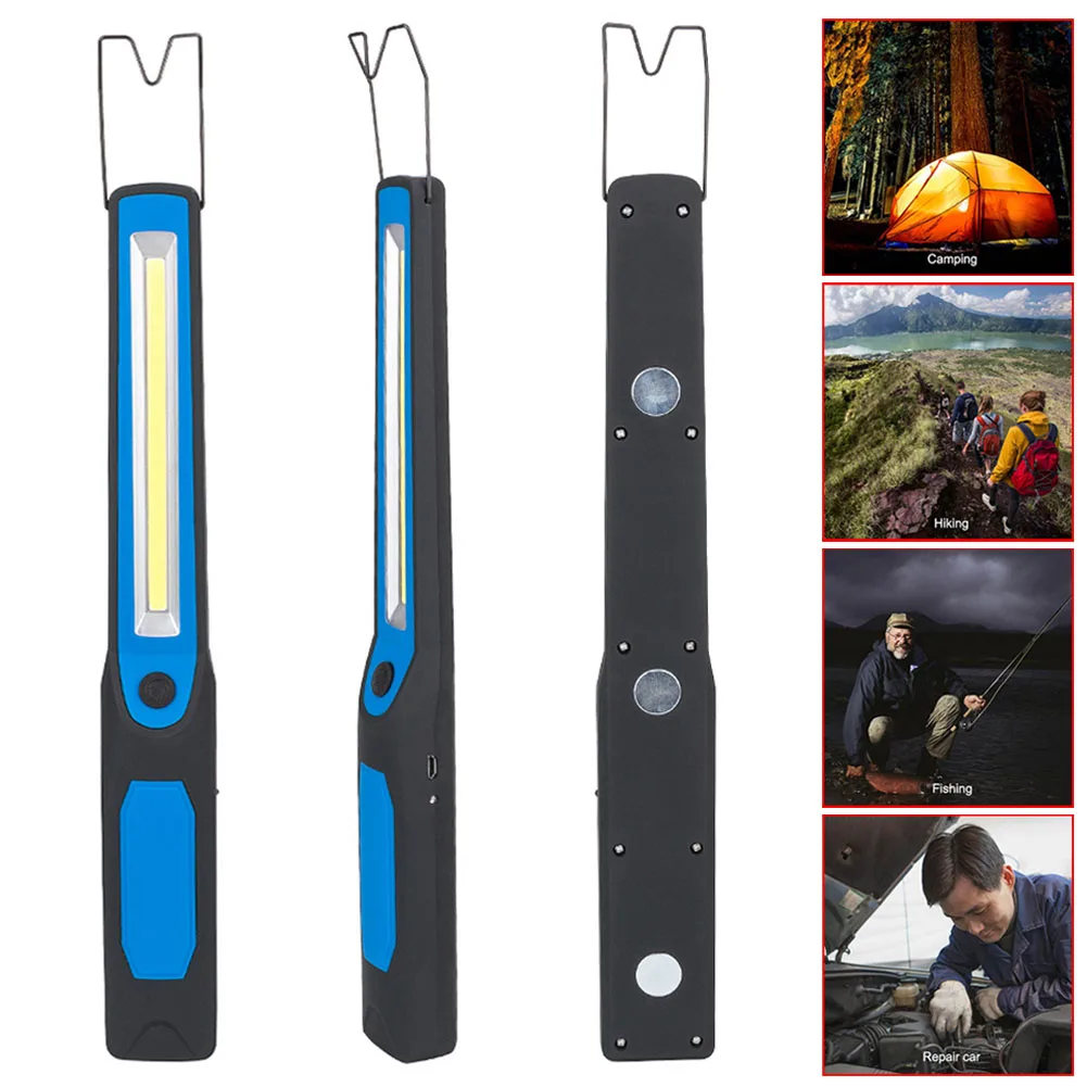 

COB Work Light Bar with Hook Indoor Emergency Bulb Camping Lamp Auto Check House Repair Tool --M25
