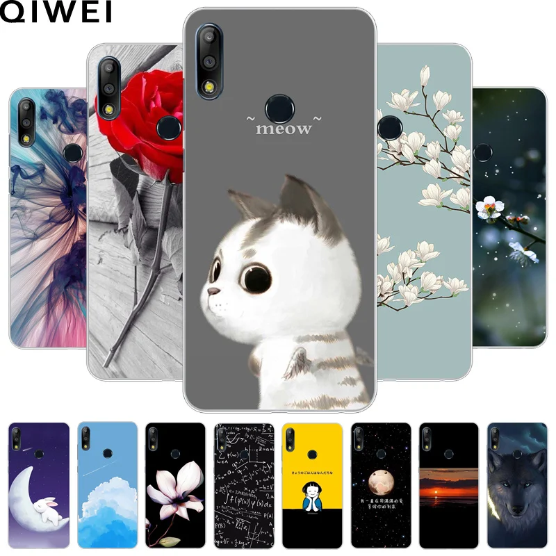 

For Asus Zenfone Max Pro M2 ZB631KL Case Painted Soft TPU Back Cover For Asus ZB631KL ZB ZB631 631 631KL KL Silicone Phone Cases