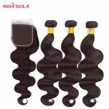 Miss Rola font b Hair b font Brazilian Body Wave font b Hair b font Weaving