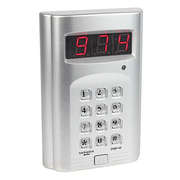 999 Channel Wireless Keyboard Call Button Transmitter for Restaurant
