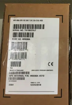 

M0S90A 813866-001 HPE MSA 8TB 12G SAS 7.2K 3.5inch 512e HDD Original box packaging