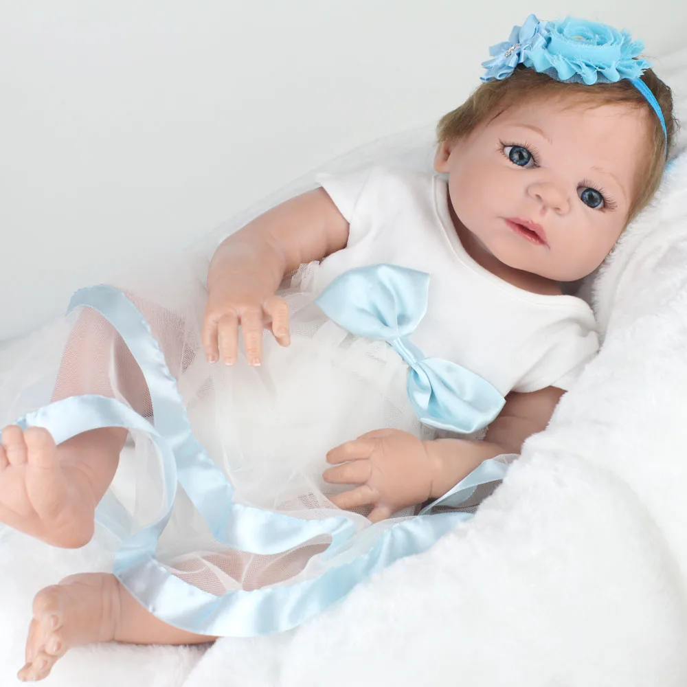 KAYDORA Мода Bonecas принцесса кукла реборн для девочек Reborn Baby Doll Реалистичная 22 дюймов виниловая полная силиконовая кукла игрушки