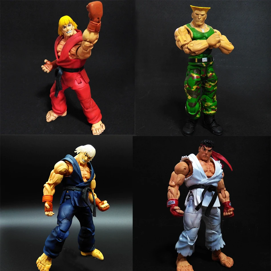 Saintgi Street Fighter 4 Akuma gouki Рю Кен мастеров коварство коробка игры X PSP ПВХ 16 см хищников