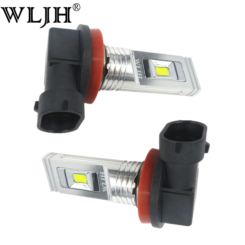 WLJH 2x Light LED H8 Fog LED Bulb Car Driving Daytime Running Lamp Auto