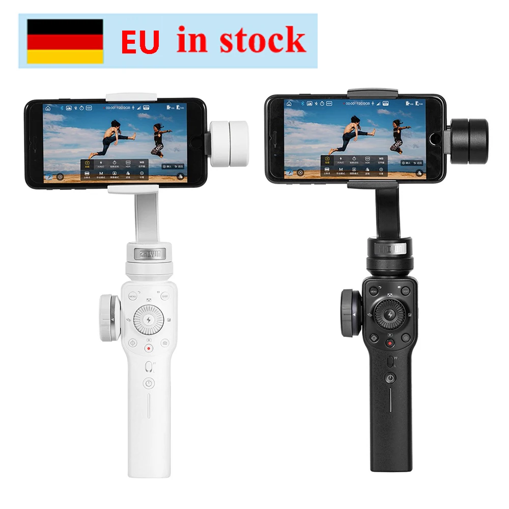 Ручной Стабилизатор Zhiyun Zhi yun Smooth 4 с 3 Осями фокусировки и увеличения для iPhone X 8 7 Plus