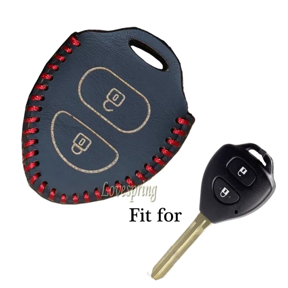 High quality Leather Car Key Cover Case shell Fit for TOYOTA Corolla