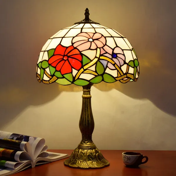 Antique byed art light handmade creative glass mosaic light bar cabinet bedside cashier mediterranean lamps - Цвет абажура: Серый