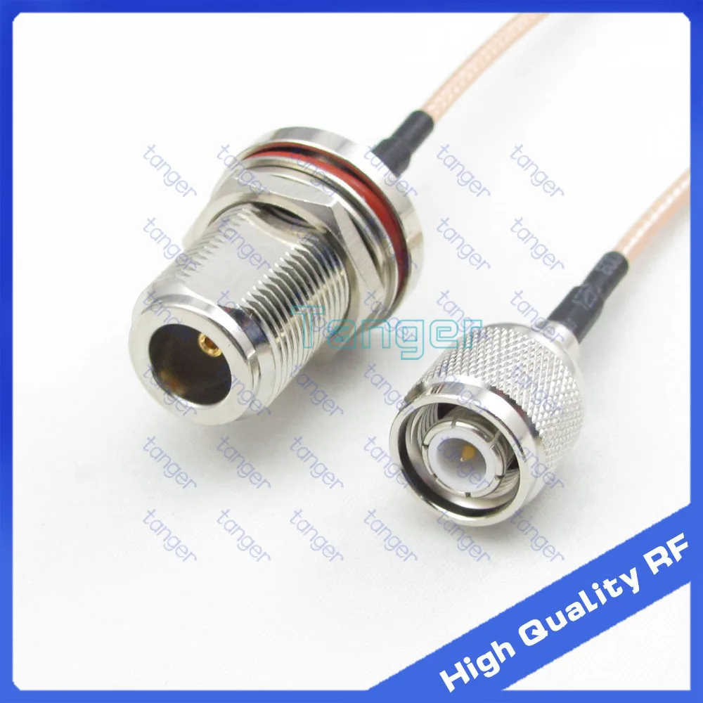

Tanger TNC male plug to N female jack waterproof with nut straight with 8" 20cm 8inch RG316 RF Coaxial Pigtail Low Loss cable