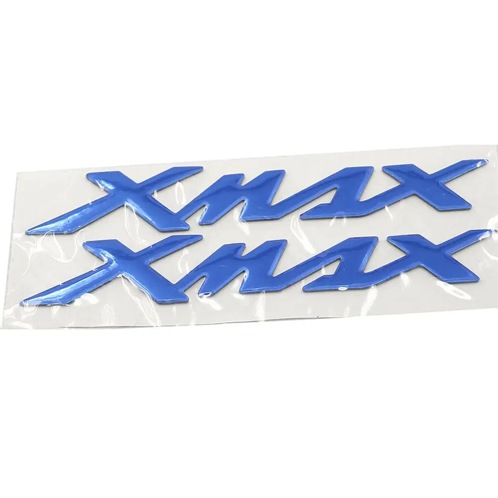 Для YAMAHA X-MAX XMAX 125 250 300 400 3D Танк колеса поднял коврик эмблема значок наклейка логотип Стикеры XMAX125 XMAX300 XMAX400 XMAX250 - Цвет: Gloss Blue