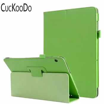 

200Pcs/lot Slim PU Leather Protective Tablet Cover with Stand Feature For Huawei MediaPad T5 10'' 2018 Tablet