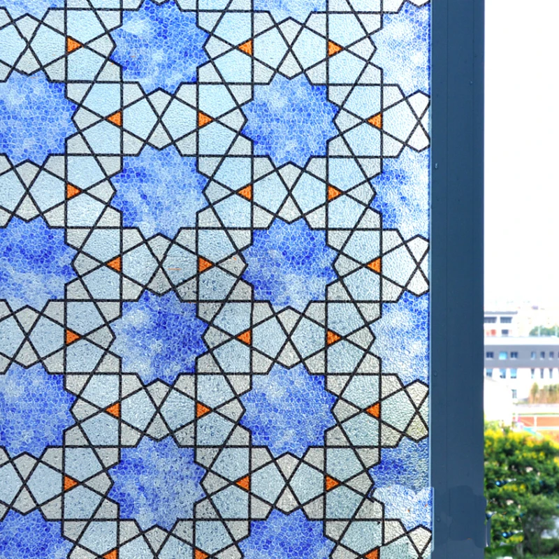 Online Get Gl Window Decoration Aliexpress Com Alibaba 1pc Green Lilac Static Cling Window Film Stained Gl Paper Frosted Decorative For Home Garden