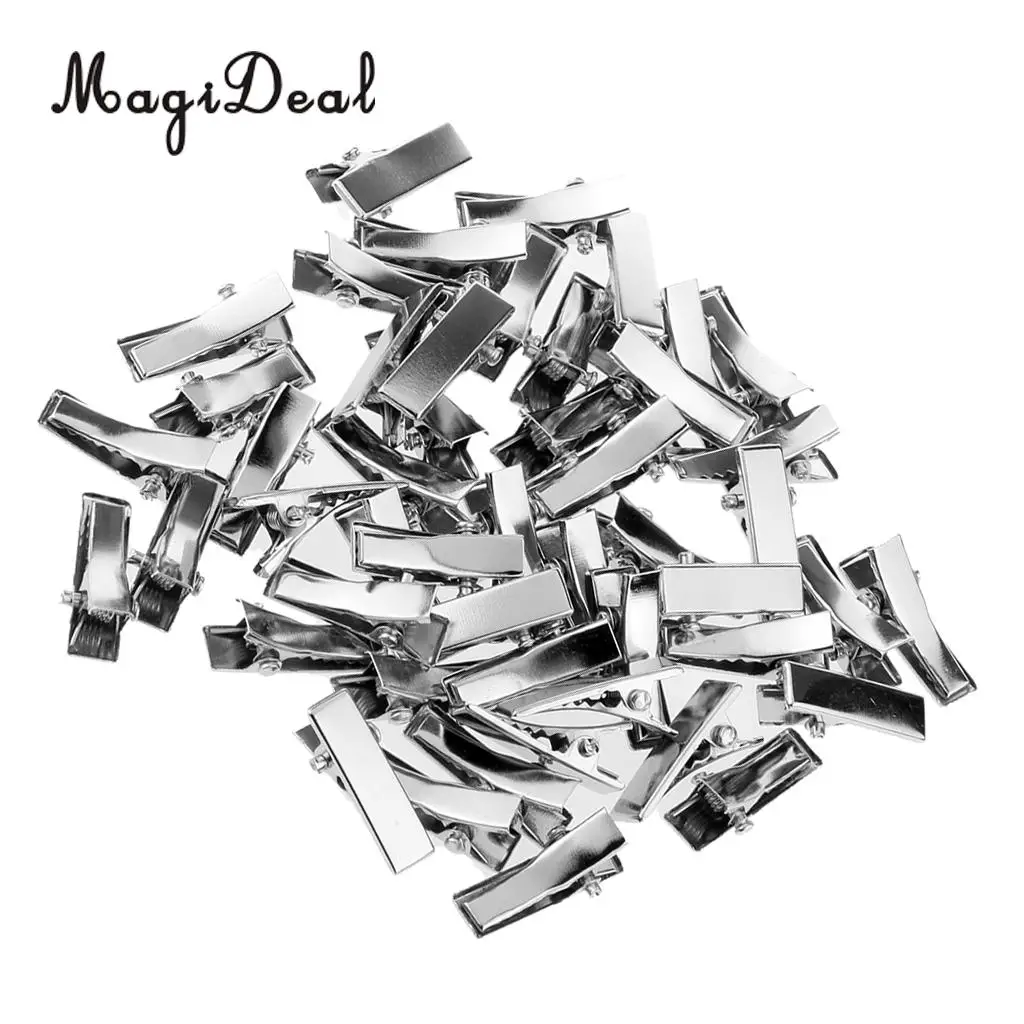 MagiDeal High Quality 50Pcs/Lot Mini Alloy Hairpin for Dolls DIY Making Princess Headwear Hair Clip Girls Children Gifts Acce