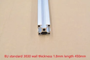

3030 aluminum extrusion profile european standard length 450mm wall thickness 1.8mm industrial workbench 1pcs