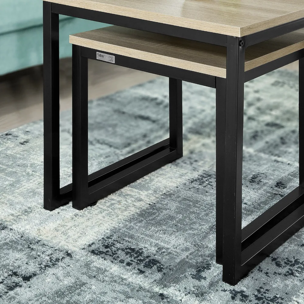 SoBuy FBT42-N Modern Nesting Tables Set of 2 Coffee Table Side Table End Table SoBuy FBT42-N Modern Nesting Tables Set of 2 Coffee Table Side Table End Table