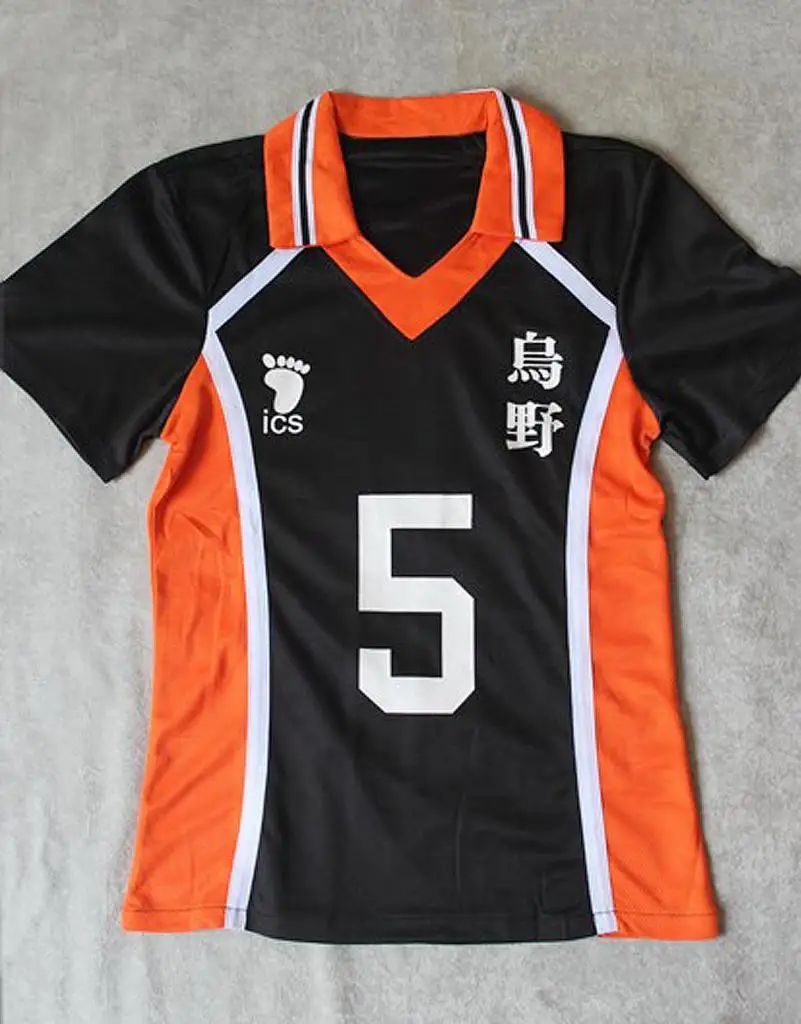 Karasuno High School Аниме Haikyuu! Костюм для косплея No.5 Ryuunosuke Tanaka Комплекты одежды из