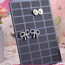 5 шт./партия 36 пар акриловая черная серьга стойка стенд для ювелирных изделий Подставка держатель Органайзер для сережек