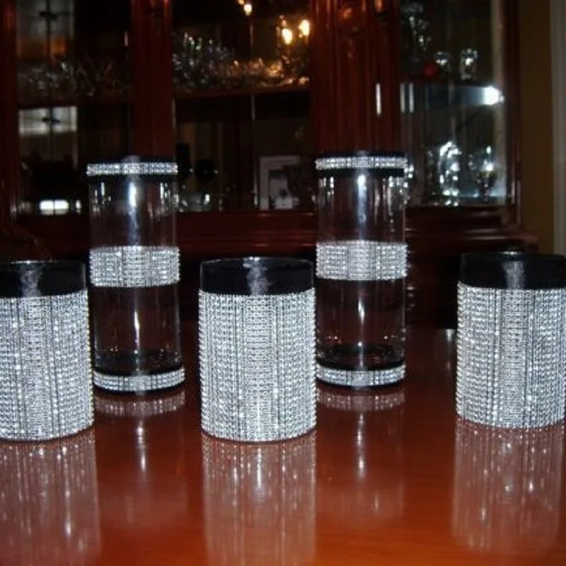 Free Shipping 5 Row 10 Yard Crystal Rhinestone Banding Trimming Ribbon | Дом и сад