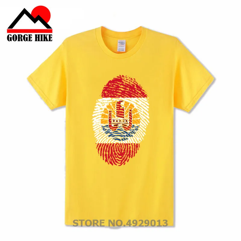 

2019 Creative FRENCH POLYNESIA Fingerprint t shirt diy custom made name number t-shirt nation flag french country print clothes
