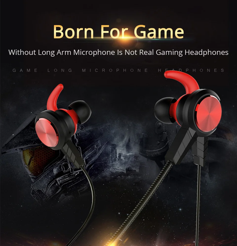 NEWGOOD Wired Earphone Bass Stereo Gaming Headset With Microphone PC Game Earphones With Detachable Mic For Computer PS4 (9)