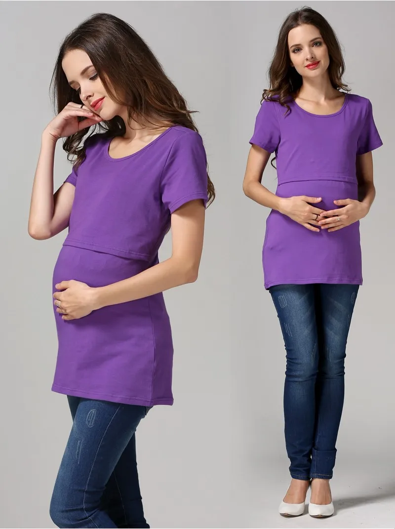 Materno para Mulheres Alto de Maternidade Emoção Mães Gravidez Maternidade Roupas Outono Manga Longa Tops Aleitamento Grávidas Enfermagem T-shirt 25 para grávidas amamentação topos para grávidas enfermagem superior camiseta