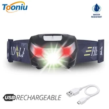 Светодиодные фары Перезаряжаемые Бег Налобные фонарики USB CREE 5 Вт фар идеальный для Рыбная ловля прогулки отдых чтения Пеший Туризм