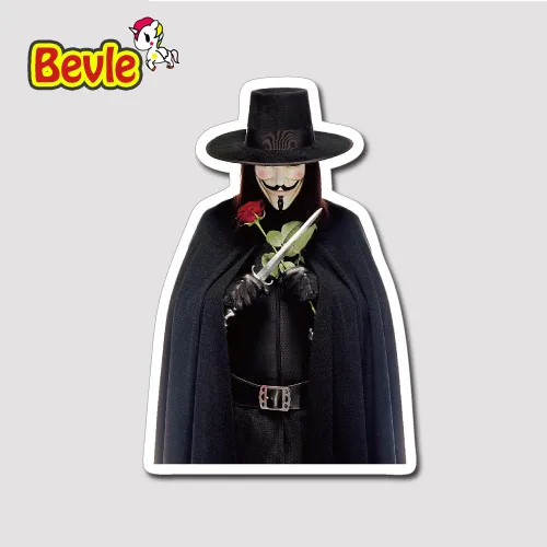 

Bevle 9921 V for Vendetta Fashion Stickers Bomb Geezer Notebook Waterproof 3M Sticker Fashion Skateboard Car Graffiti