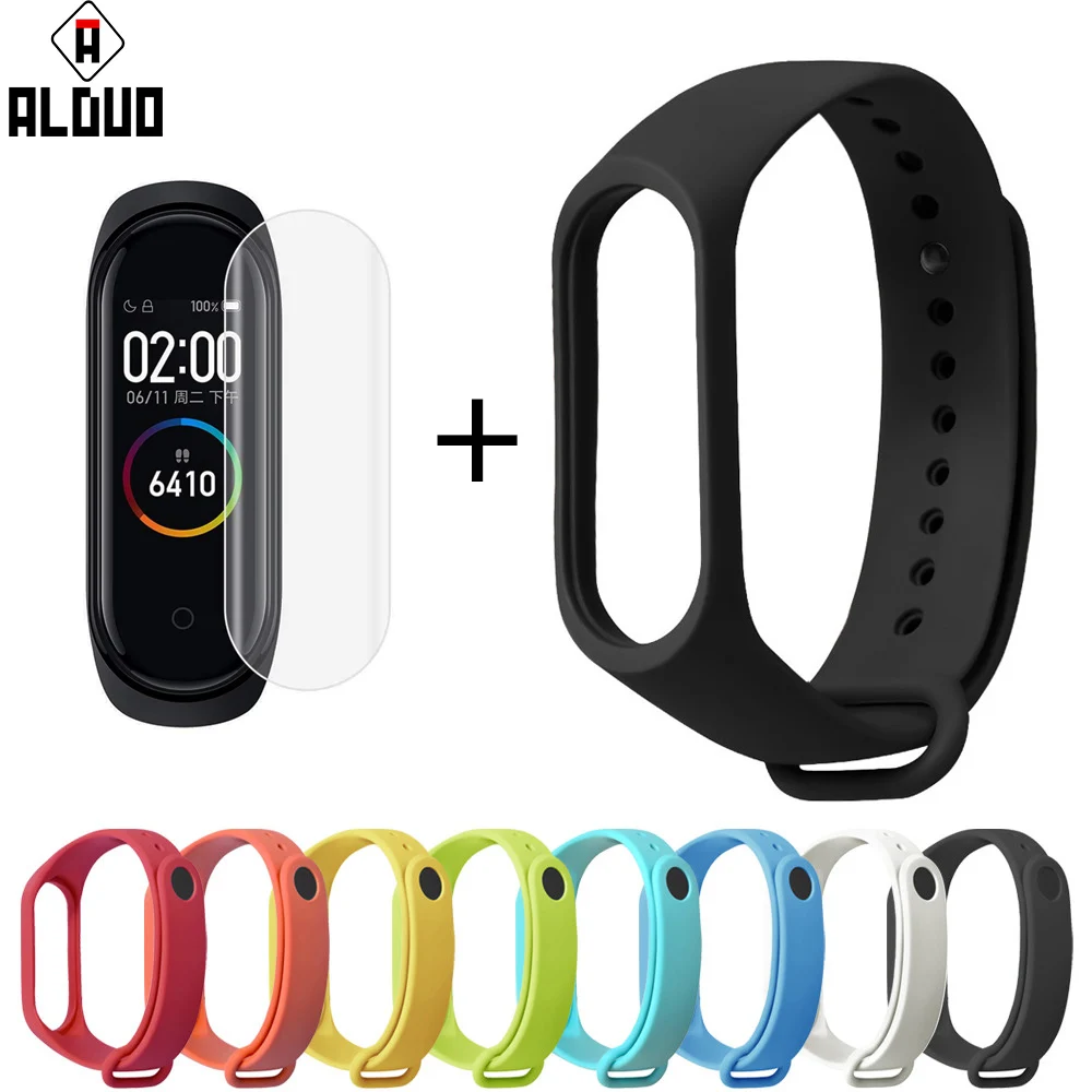 Ремешок для Xiaomi Mi Band 4 защита экрана band браслет Smart acce | Электроника