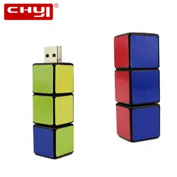 CHYI 3,0 USB флешка мультфильм Cube натуральная ёмкость 4 ГБ/8 ГБ/16 ГБ/ГБ 32 Гб ГБ/64 ГБ Поворотный memory stick флешки флэш накопитель для ПК