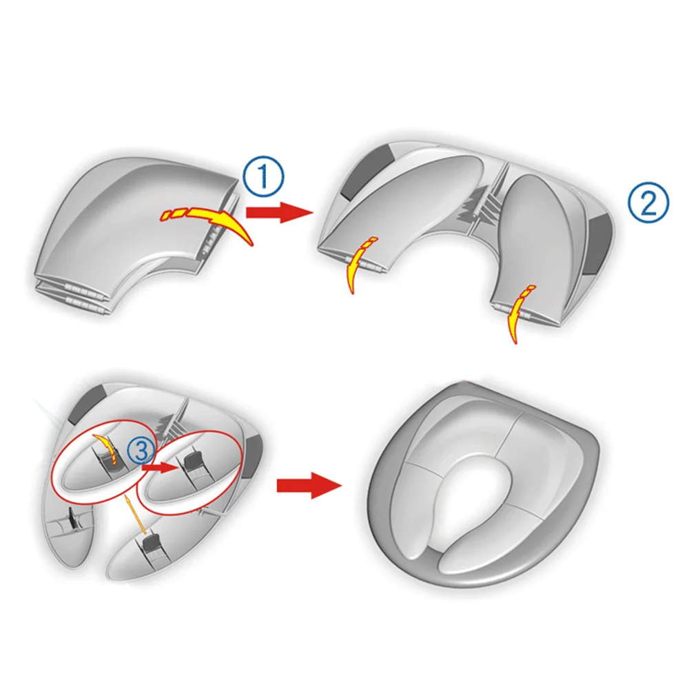 Для малышей, сиденье для унитаза для приучения к туалету, чехол для путешествий, Складывающийся горшок, подушка для сиденья, переносная