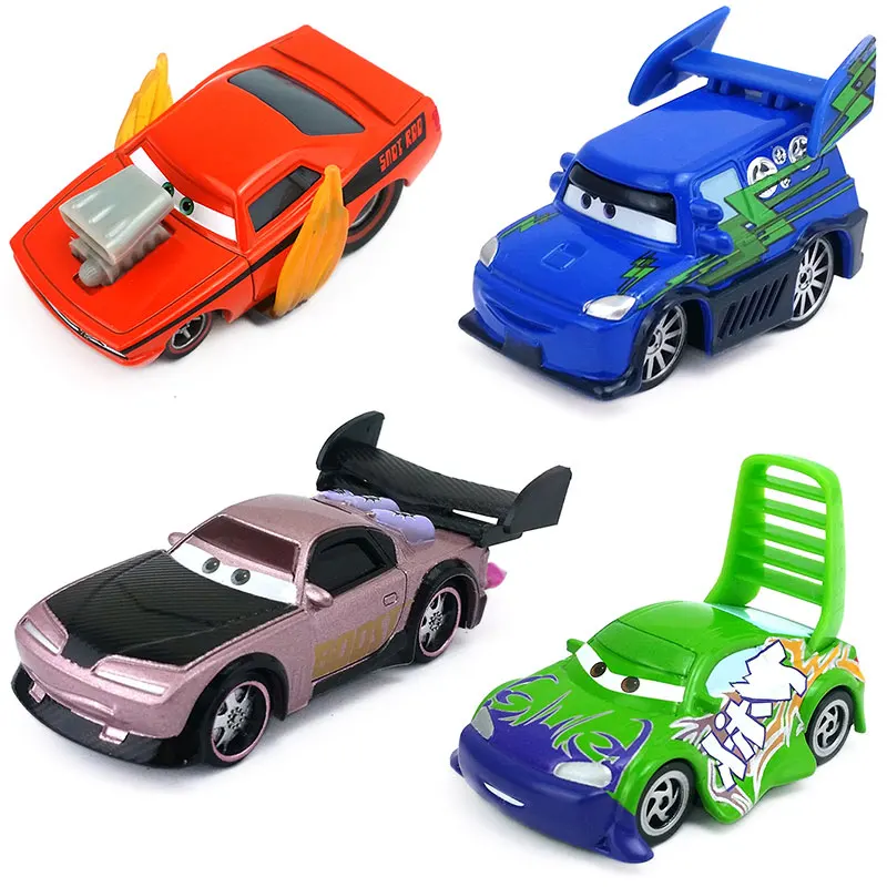 Disney Pixar Cars 2 Toy модель автомобиля из сплава барсук пламя слизни синий диджейский