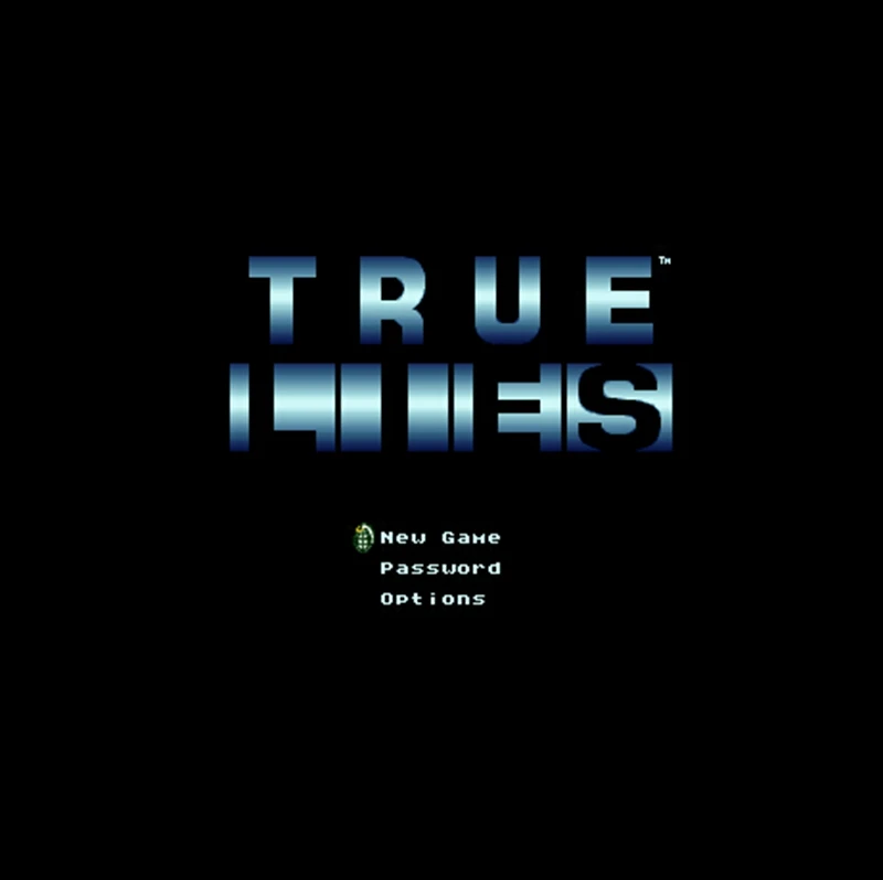 

True Lies NTSC Version 16 Bit 46 Pin Big Gray Game Card For USA Game Players