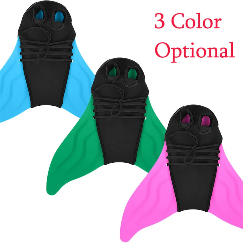 Hijo adulto natación Monofin Mermaid pie Flipper buceo Mermaid Tail SwimBeginner equipo de natación Scuba snorkel zapatos