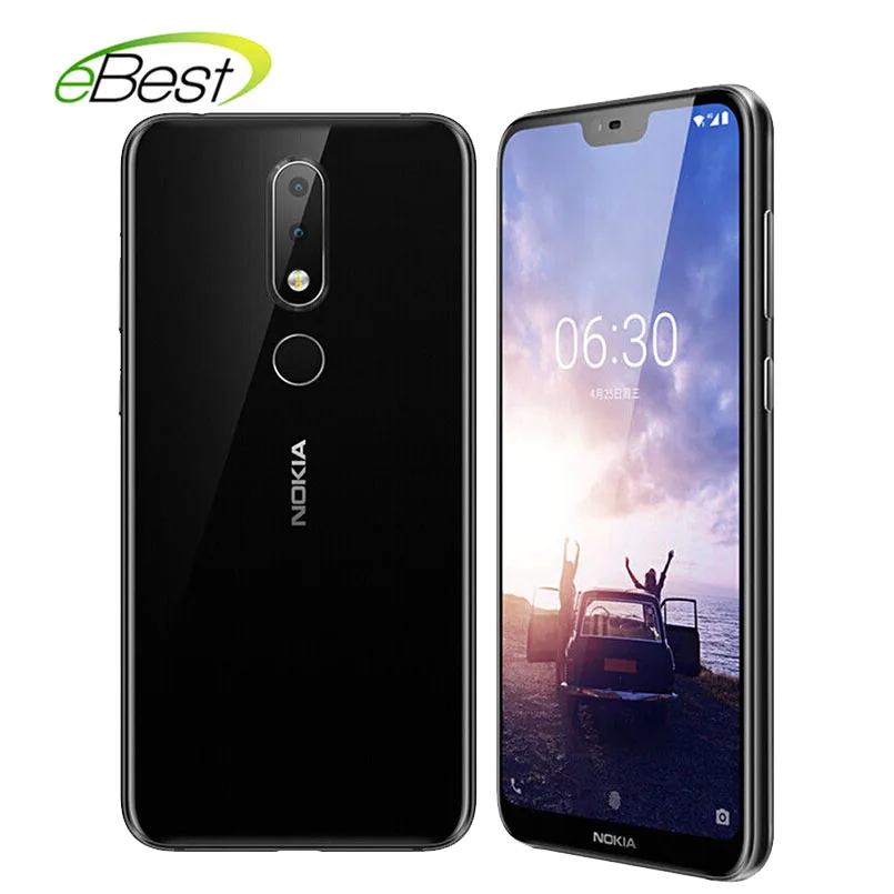 

Nokia X6 Android Mobile Phone 5.8 inch 6GB 64GB Snapdragon 636 Octa Core 3060mAh 16.0MP+5.0MP Camera Fingerprint ID Smartphone