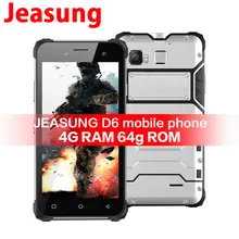 JEASUNG D6 прочный телефон IP68 Восьмиядерный Android 6,0 Водонепроницаемый 4G LTE ударопрочный 4G ram 64G rom 13MP NFC отпечаток пальца Магнитный OEM