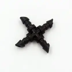 100 шт./упак. 1/4 "Барб крест Барб фитинги используется для подключения конце всех 1/4" микро трубки капельного орошения T123