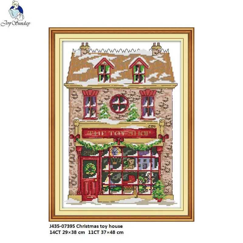 Joy Sunday рождественские игрушечные узоры для дома вышивка крестиком 11CT 14CT ручная