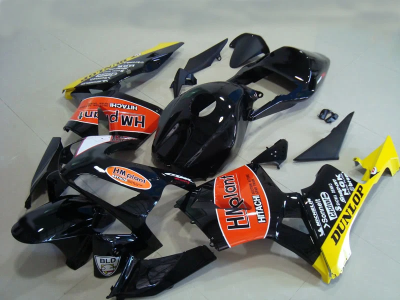 Комплект обтекателей для мотоцикла HONDA CBR600RR F5 03 04 CBR 600RR 600 2003 2004 ABS глянцевые черные