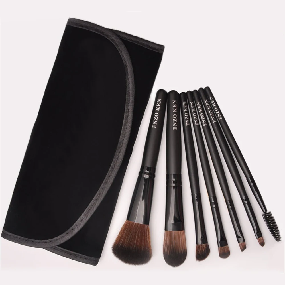 ENZO KEN Professional Cosmetic Brush Makeup Artist Tool for Face Eyeliner Blush Contour Foundation Brushes with Case | Красота и