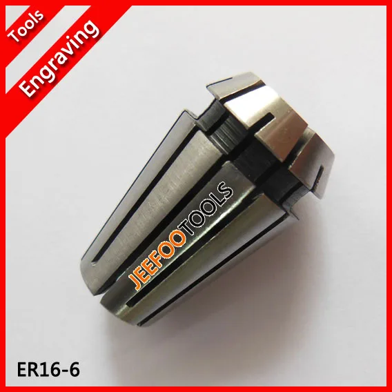 

ER16-6, ER collet, spring collet, ER nut, clamping range for cnc router and milling cutting tools