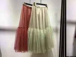 KAH0376 женские модные юбки для женщин 2019 взлетно посадочной полосы Роскошные Известный европейский дизайн вечерние Стиль Женская