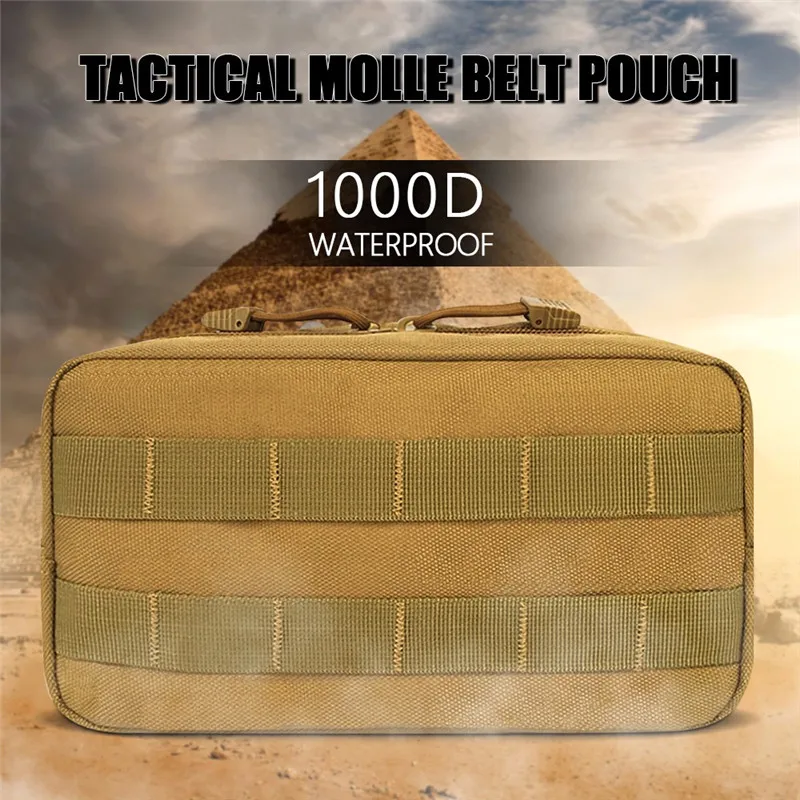 1000D Molle тактический Чехол Многофункциональный Военный EDC снаряжение для рюкзака жилет поясной ремень Открытый водонепроницаемый кемпинг охотничьи сумки