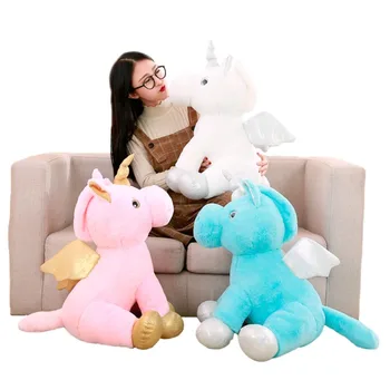 

Unicorn Plush Toy Cute Animal Pillow 2 In 1 Unicorn Toy With Blanket Horse With Wings Soft Doll Kids Girls Birthday Gift