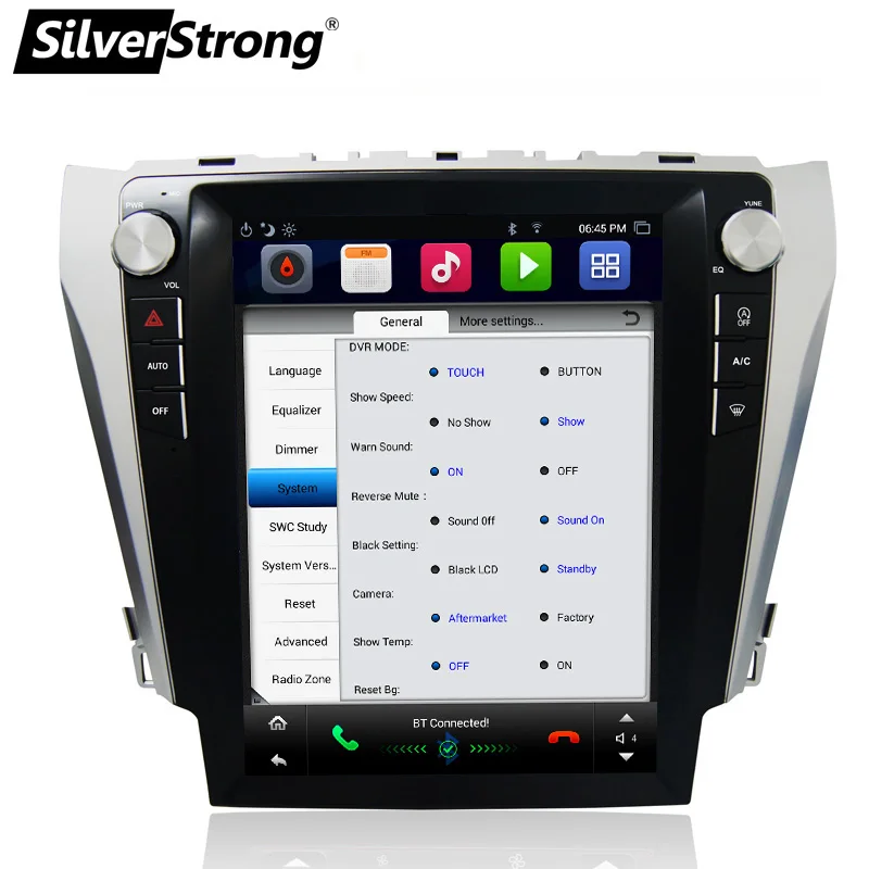 android7.1 tesla screen camry v50 v55 toyota camry 2012 2013 2014 2015 android gps car radio 12inch   (6)