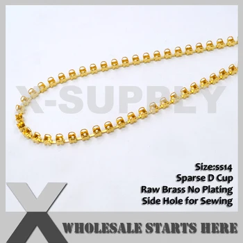 SS14 D Shape Sparse Empty Cup Chain Without Crystals,Side Straight Hole,Used for Crystal Rhinestones (Center Connectors)
SS14 D Shape Sparse Empty Cup Chain Without Crystals,Side Straight Hole,Used for Crystal Rhinestones (Center Connectors)