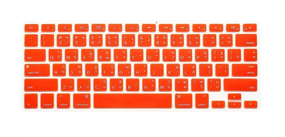 Тайская Силиконовая Клавиатура США TH силиконовая клавиатура для ноутбука Apple