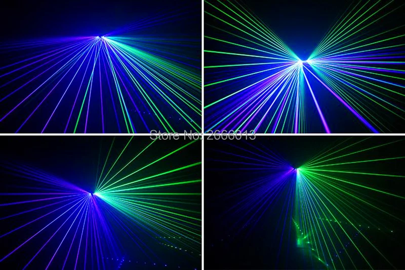 Iluminação de Palco Lente Varredura Laser - Cor Cheia Dmx512 Feixe Efeito Luzes Mostrar Sistema Discoteca Festa Projetor Scanner 6 Rgb 6 Efeito de Iluminação de palco